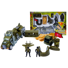 Set 2 figurine soldati armata cu accesorii, vehicule de lupta si baza militara